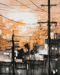 Salman Farooqi, 16 x 20 Inch, Acrylic on Canvas, Cityscape Painting, AC-SF-412